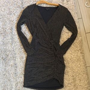 Black and GOLD MARCIANO Striped Dress